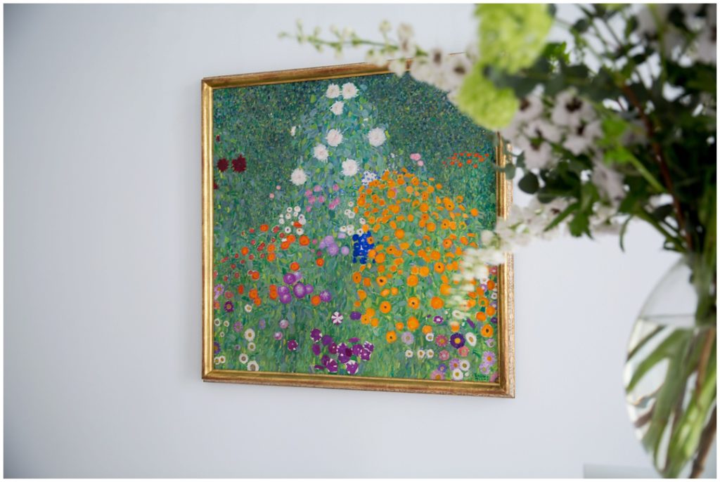 Artistic photo of Bauerngarten painting with flowers