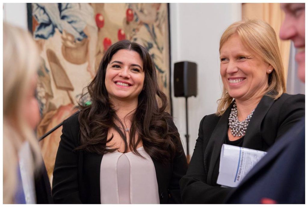 event photo of corporate guests laughing