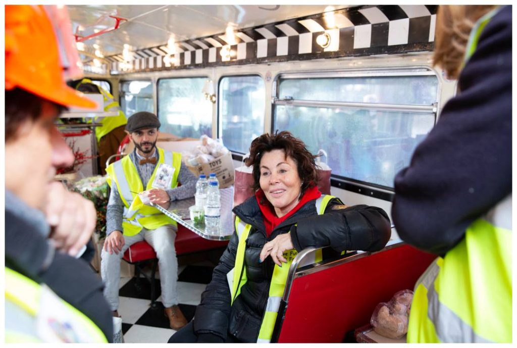 Charity Photography with Ruby Wax on the kindness Offensive route master