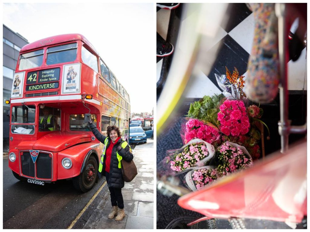 Charity Event Photography in London with Ruby Wax and the kindiverse bus