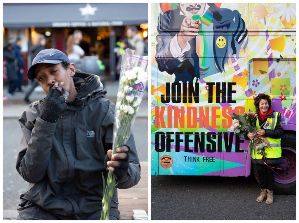 Ruby Wax and the Kindness offensive bus