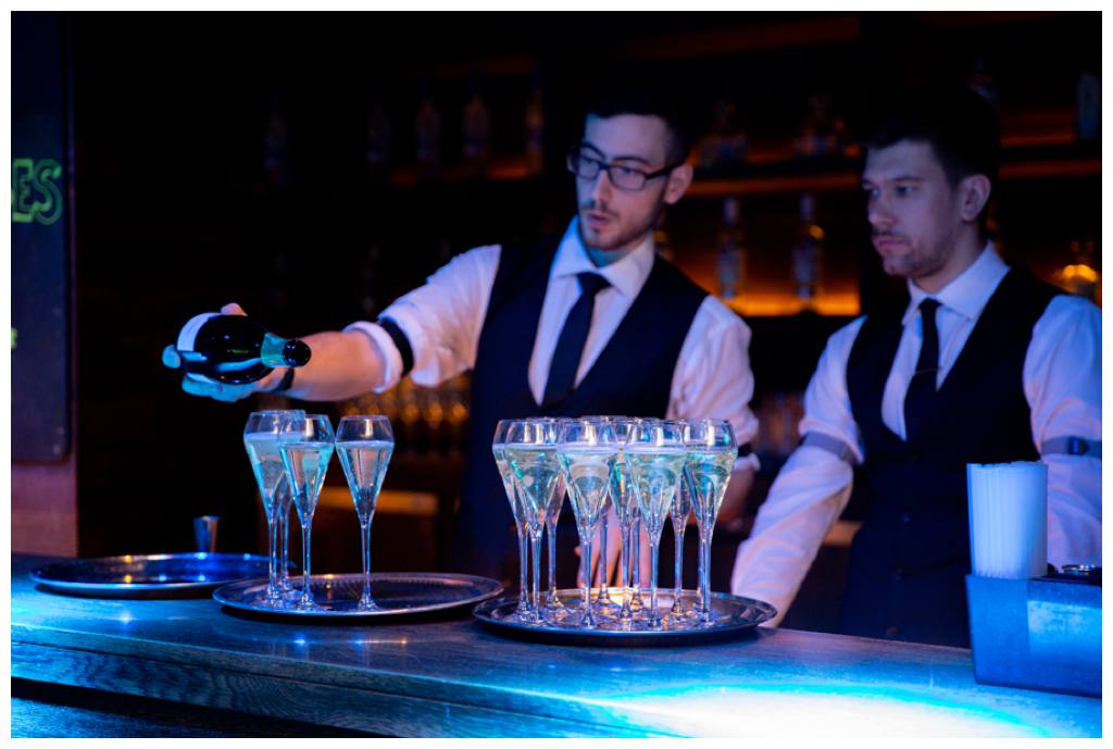 bar men at Forbes 30 under 30 party