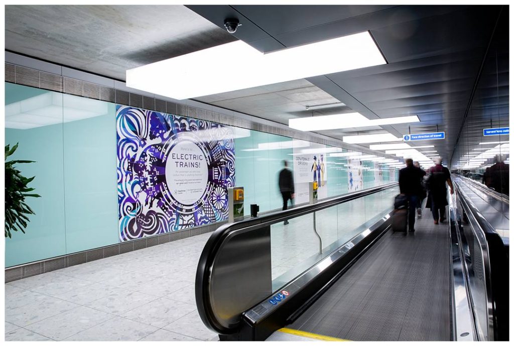 Photography of Posters for Heathrow Express sustainable travel campaign