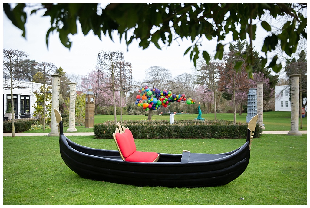 Venetian Gondola prop from Event Prop Hire