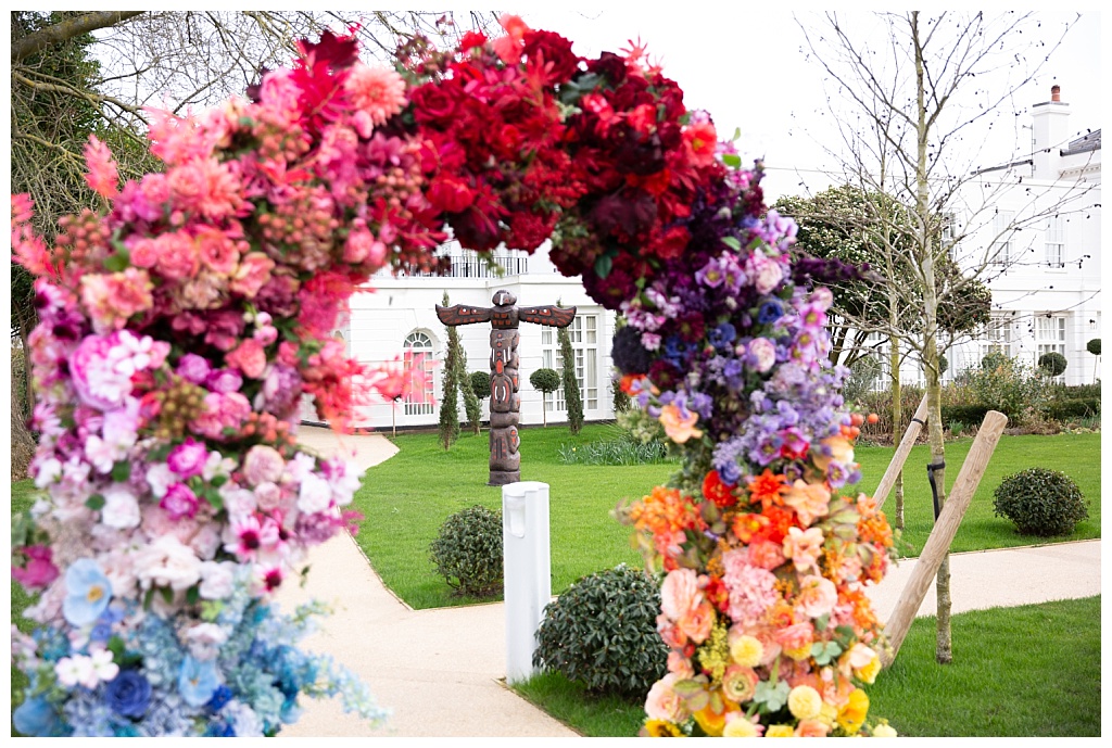 flower arch for birthday party in London